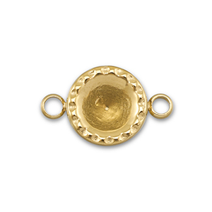 BY31&reg; Stainless steel connector with setting for SS29 chaton Gold