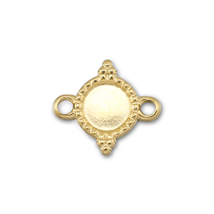 BY31&reg; Stainless steel connector with setting for SS20 flat back Gold