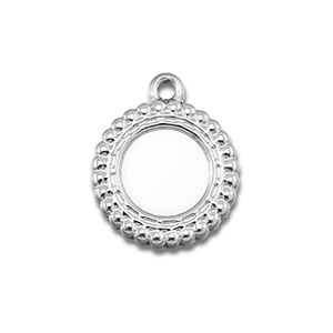 BY31&reg; Stainless steel charms with setting for SS20 flat back Silver