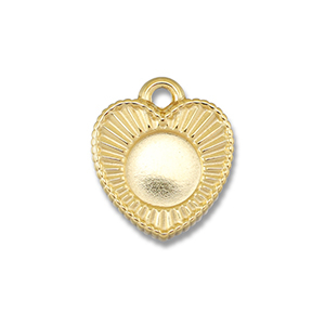 BY31&reg; Stainless steel charms with setting for SS20 flat back Gold