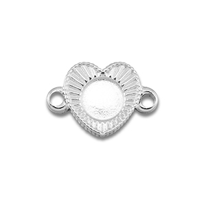 BY31&reg; Stainless steel connector with setting for SS16 flat back Silver