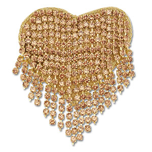 Brooches heart Gold