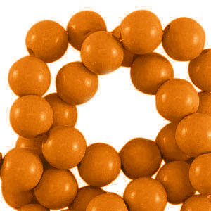 8 mm acrylic beads shiny Copper Brown
