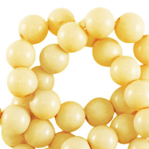 6 mm acrylic beads shiny Daffodil Yellow