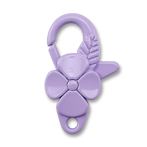 Colourful jewellery findings lobster clasp flower Purple