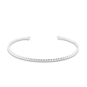 Stainless steel bracelets bangle Silver
