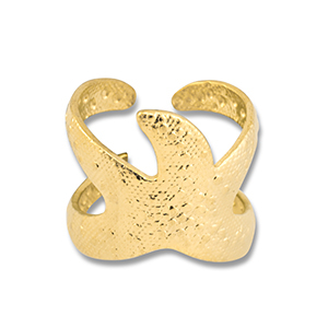 Stainless steel rings starfish Gold
