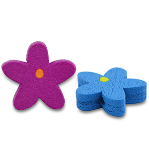Wooden beads flower Multicolour