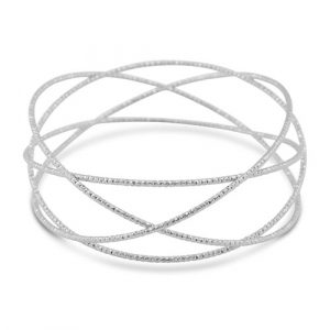 Arm cuff crossed Silver