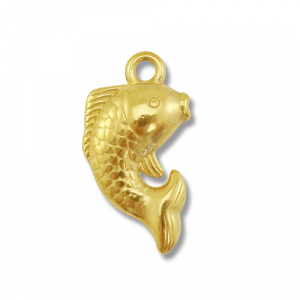 Stainless steel charms fish Gold