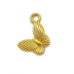 Stainless steel charms butterfly Gold