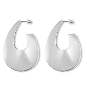 Trendy earrings drop Silver