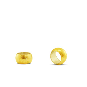 Stainless steel findings bead / ring 3x1mm Gold