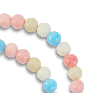 6 mm glass beads Multicolor