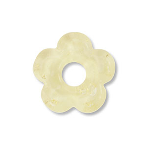 Glass beads flower Yellow