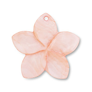 Shell charm flower Peach Pink