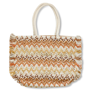 BY31&reg; Beach bag Beige-Brown-Gold
