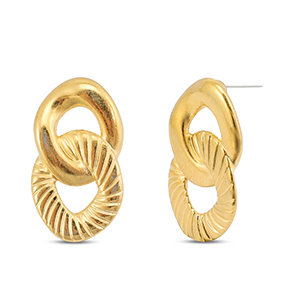DQ European metal findings earrings Gold (Nickelfree)