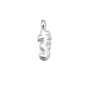 DQ European metal charms seahorse Antique Silver (Nickelfree)