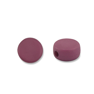 Acrylic beads disc Aubergine