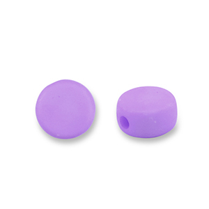 Acrylic beads disc Lavender