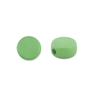 Acrylic beads disc Green