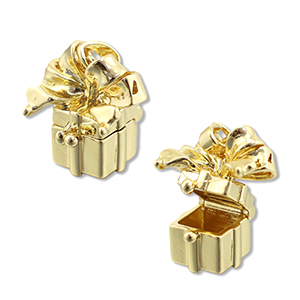 Eco-brass&reg; metal medallion charms gift Gold
