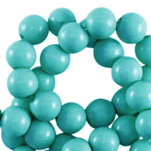 4 mm acrylic beads shiny Aqua Green