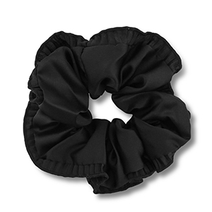 Scrunchie hair tie silky Black