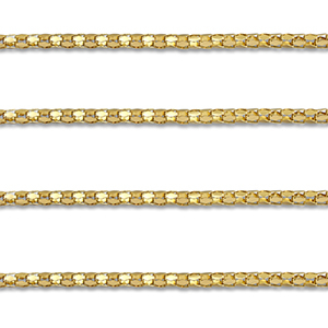 Stainless steel findings belcher chain popcorn Gold