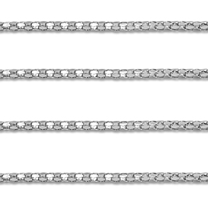 Stainless steel findings belcher chain popcorn Silver