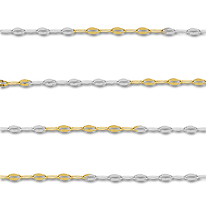 Stainless steel findings belcher chain anchor cable Gold-Silver