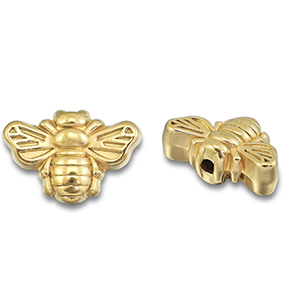 Stainless steel beads bee Gold