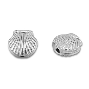 Stainless steel beads shell Silver