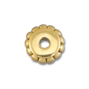 Stainless steel beads spacer 7mm Gold