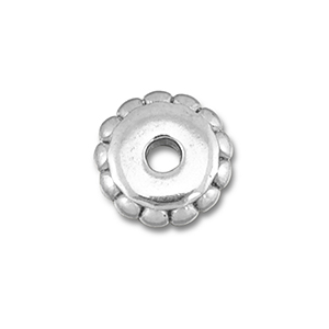 Stainless steel beads spacer 6mm Silver
