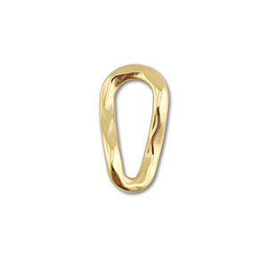 Stainless steel findings connector oval Gold