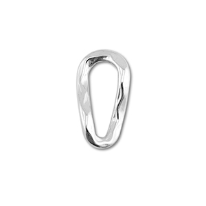 Stainless steel findings connector oval Silver