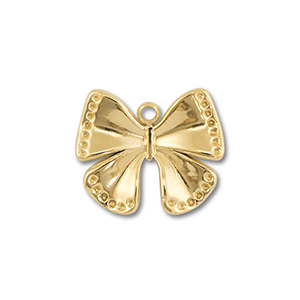 Stainless steel charms butterfly Gold