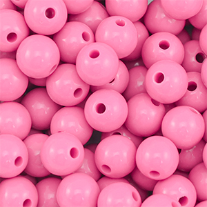 10 mm DQ acrylic beads Pink