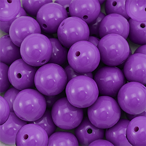 18 mm DQ acrylic beads Purple