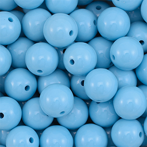 16 mm DQ acrylic beads Blue
