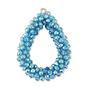 Top Faceted charms drop erin green