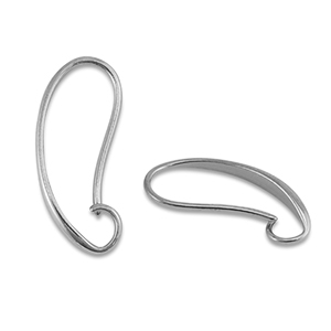 Stainless steel findings earrings Silver