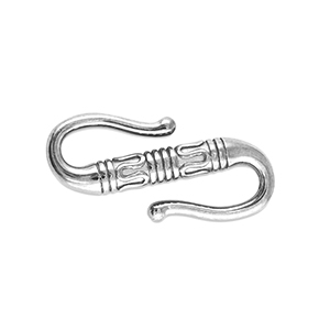 Stainless steel findings S-hook clasp Silver