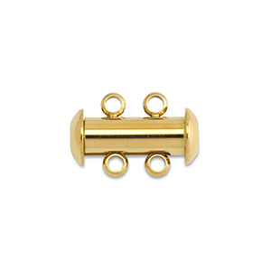 Stainless steel findings multi-strand magnetic clasp Gold