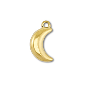 Stainless steel charms moon Gold