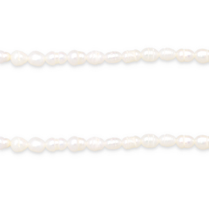 BQ Freshwater pearls rice 6x4mm Natural White