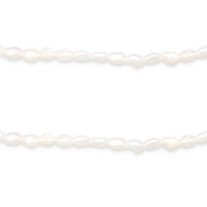 BQ Freshwater pearls rice 5x4mm Natural White
