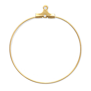 Stainless steel findings earrings charms Gold